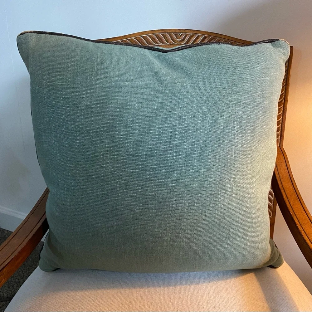 Elegant Leather Accent Pillows